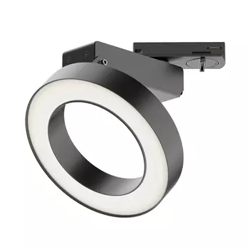 Светодиодный трековый светильник однофазный Technical Rim 3000К 12 Вт 6 кв.м черный (TR044-1-12W3K-B)