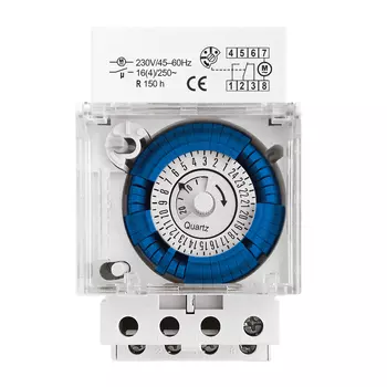 Таймер механический модульный Dwi Profi (25805 6) 230 В 16 А тип AC 1P