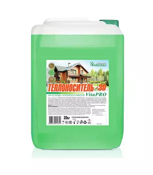 Теплоноситель Eco Therm VITA PRO -30 °С 20 кг на основе пропиленгликоля