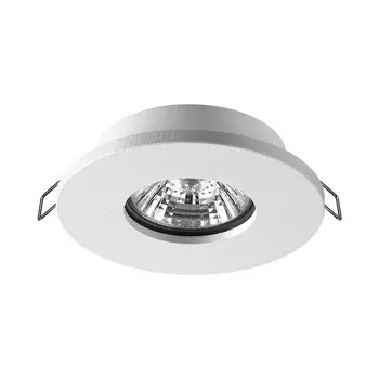 Светильник встраиваемый GU10 белый 50 Вт IP44 Novotech Spot (370934)