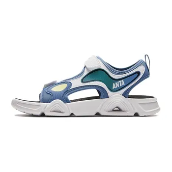 Anta Comfortable Outdoor Non-Slip Rebound Breathable Kids Sandals Kids Sandals Blue White A312426933-1 35