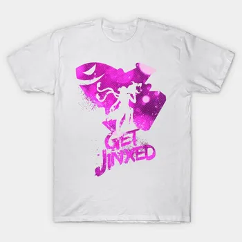 Футболка женская Get Jinxed Harajuku Print Kawaii футболка летняя с коротким рукавом женская футболка топ футболка S