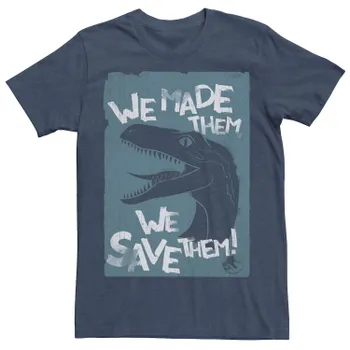 Мужская футболка Jurassic World Two We Made Them We Save Them Licensed Character