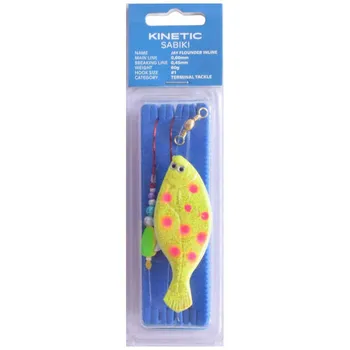 Оснастки Kinetic Sabiki Jay Flounder Inline 120g, желтый