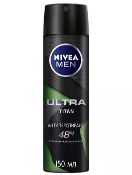 Дезодорант-антиперспирант спрей мужской Nivea Ultra Titan 150мл