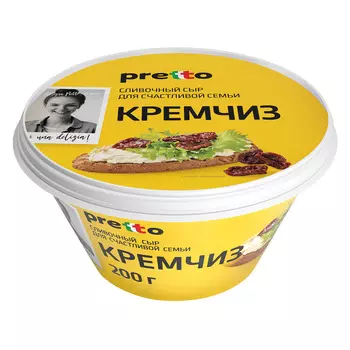 БЗМЖ Сыр Кремчиз Pretto, 70%, 0,2 кг