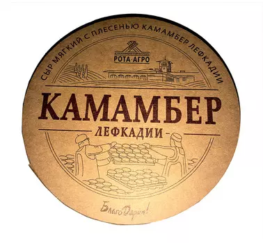 БЗМЖ Сыр Лефкадии Камамбер с плесенью 50% 250г Россия
