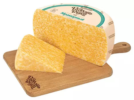 БЗМЖ Сыр Мраморный, ТМ Радость Вкуса 45%, Россия, кг