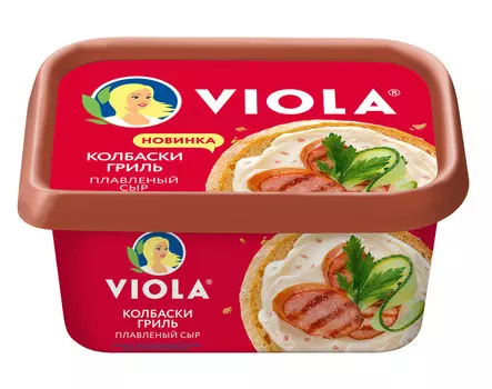 БЗМЖ Сыр плав Valio Viola с колбасками гриль 50% 400г Россия