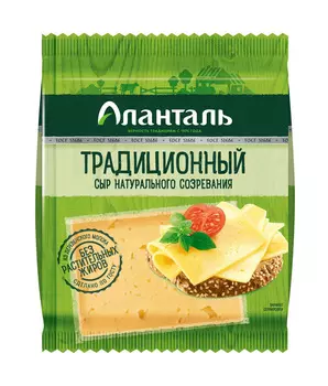 БЗМЖ Сыр Аланталь Традиционный 50% 240г Россия