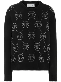 Philipp Plein джемпер с логотипом, черный