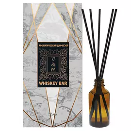 VAN&MUN Ароматический диффузор Whiskey bar с фибровыми палочками для дома 55.0