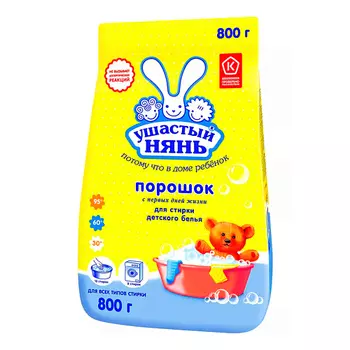 УШАСТЫЙ НЯНЬ Стиральный порошок Детский 800.0