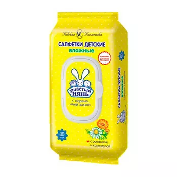 УШАСТЫЙ НЯНЬ Влажные салфетки 80.0