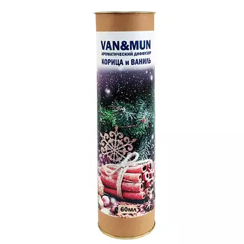 VAN&MUN Ароматический диффузор Корица и ваниль с палочками 60.0
