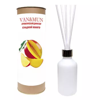 VAN&MUN Ароматический диффузор Сладкий манго с палочками 60.0