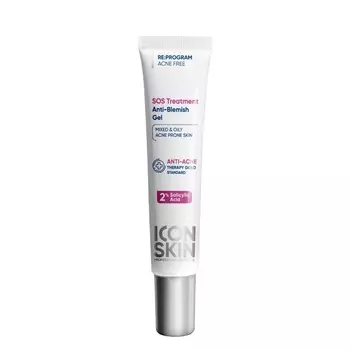 Icon Skin, Гель для точечного нанесения против воспалений SOS Treatment, 20 мл