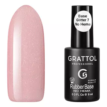 Grattol, База Rubber Glitter №7