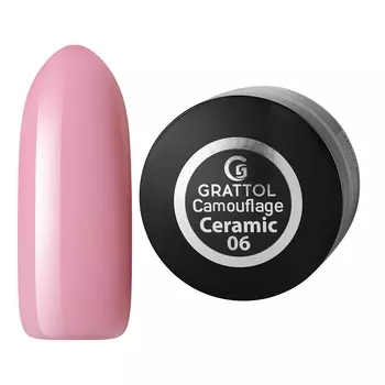Grattol, Камуфлирующий гель Ceramic 06, 15 мл