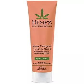 HEMPZ, Гель для душа «Ананас и медовая дыня», 250 мл