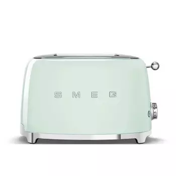 Тостер SMEG TSF01PGEU Стиль 50-х г, 2 ломтика, корпус из нержавеющей стали, 6 уровней поджаривания, зеленый