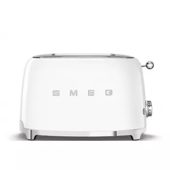 Тостер SMEG TSF01WHEU Стиль 50-х г, 2 ломтика, корпус из нержавеющей стали, 6 уровней поджаривания, белый