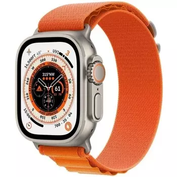 Умные часы Apple Watch 8 Ultra 49mm Titanium Case with Orange (MQEU3LL/A)
