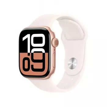 Умные часы Apple Watch Series 10 46mm M/L (MWWU3LW/A) Rose Gold with Light Blush Band