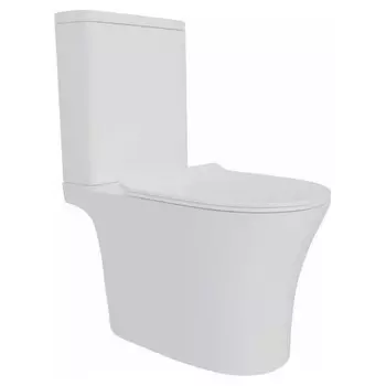 Унитаз напольный Teymi Ritta Pro безободковый, сиденье микролифт T40810