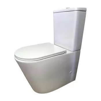 Унитаз напольный Teymi Solli безободковый, сиденье микролифт T40203
