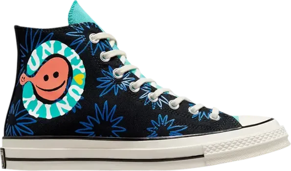 Кроссовки Converse Chuck 70 High Sunny Floral, черный