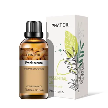 PHATOIL Чистое эфирное масло ладана для купания, спа-массажа, здорового успокаивающего очистителя воздуха, эфирного масла для ухода за кожей, 5 мл/10 мл/30 мл/100 мл 1 PC