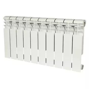 Радиатор биметаллический Rommer Profi BM 350 10 секций (RAL9016)