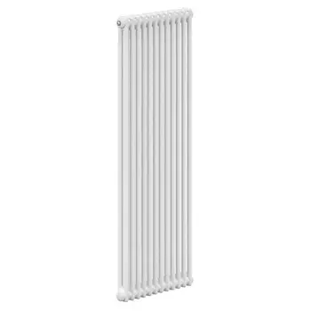 Радиатор трубчатый Zehnder Charleston 2200, 12 секций, боковое подключение, 1/2", RAL9016, НС-1222828