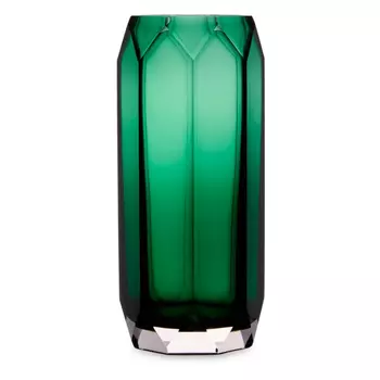 Ваза Decor de table Дальян стеклянная зелёная 32 см