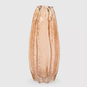 Ваза Mercury Deco стеклянная золотистая 12,5х29,5 см