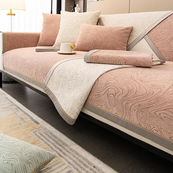 Минималистская подушка для дивана из шенилла Four Seasons Universal New, противоскользящая и устойчивая к царапинам от кошек, ткань для дивана 70*70cm