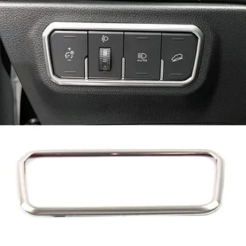 Для Haval F7 F7X 2018-фары, кнопка включения лампы, декоративная крышка, накладка, рамка фары из нержавеющей стали чёрный