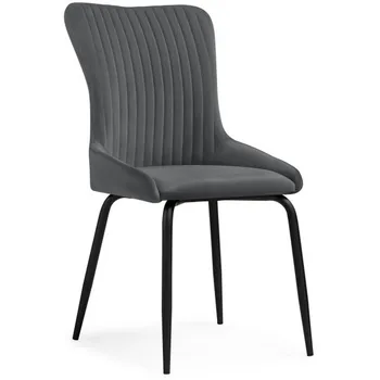 Стул Woodville на металлокаркасе Lado gray / black 15560