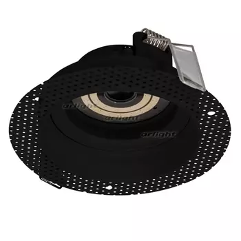 Корпус PLURIO-BASE-BUILT-TRIMLESS-R120 (BK, 1-2, 200mA) (Arlight, IP20 Металл, 3 года) 031705