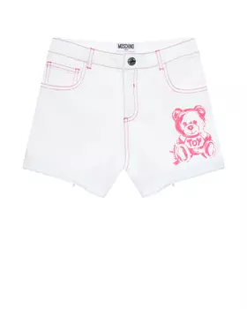 Шорты с розовым принтом Moschino