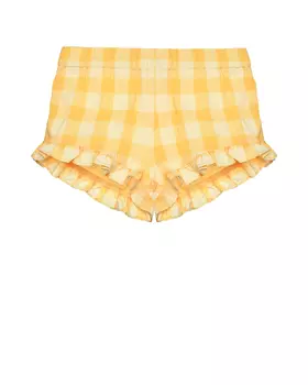 Шорты в клетку, желтые Mipounet