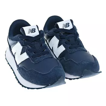 Синие кроссовки с белым логотипом NEW BALANCE детские