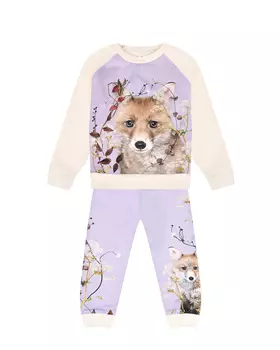 Спортивный костюм с принтом "Fox and Flora" Molo детский