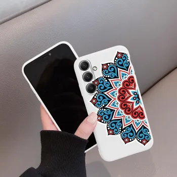 Мягкий силиконовый чехол с кружевным цветком для iPhone Xiaomi Redmi Note 13 14C 15 Samsung A55 A35 M35 S24 FE S25 Huawei Honor Camera Защитный противоударный чехол Samsung Galaxy S9 Plus фиолетовый