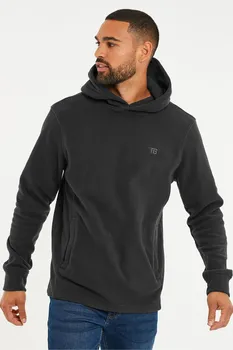 Толстовка с капюшоном из микрофлиса Threadbare, серый