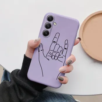 Мягкий силиконовый чехол Hand Lines для Xiaomi Redmi Note 13 Pro 13C Poco C65 Samsung A35 A55 M35 Huawei Honor 200 iPhone Camera Защитный противоударный чехол Samsung Galaxy S20
