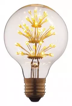 Лампа светодиодная филаментная E27 3W прозрачная G8047LED
