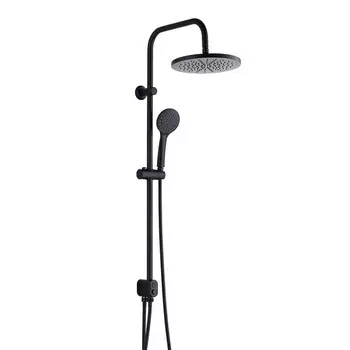 Душевой комплект Esko ST с верхним душем с лейкой черный (ST1550 Black)