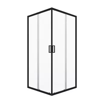 Душевой уголок Domani-Spa Cube V110 графит 100х100х190 см квадрат стекло прозрачное 5 мм (DS04CbV110L0Cl00.Gt-Black)